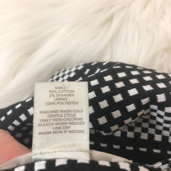 Loft size 14 black and white back zip skirt - Picture 7 of 7